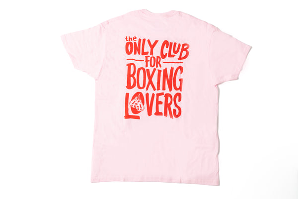 Camiseta Algodón Morales Box Boxing Lovers Rosa/Rojo